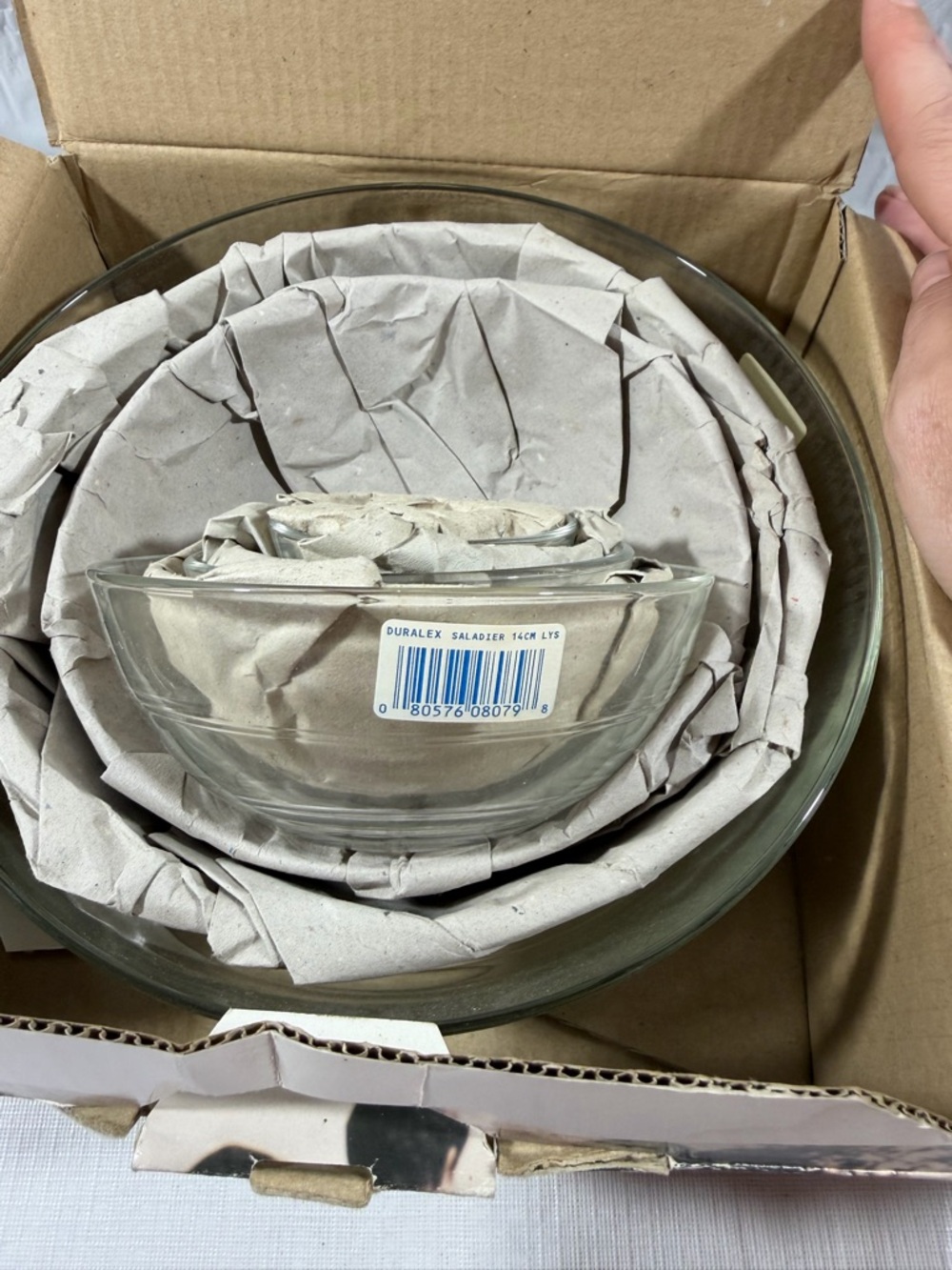 Clear Glass Mixing Bowl Set - 10-Piece - Picture 2 of 3